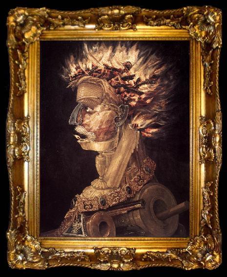 framed  ARCIMBOLDO, Giuseppe The Fire jhjhjh, ta009-2